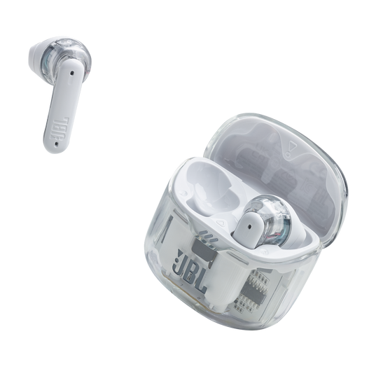 JBL Tune Flex Ghost Edition - White Ghost - True wireless Noise Cancelling earbuds - Detailshot 7